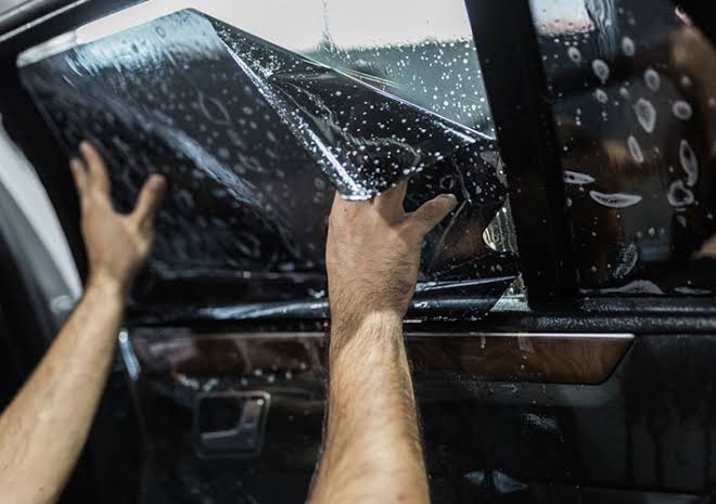 Window tint installation